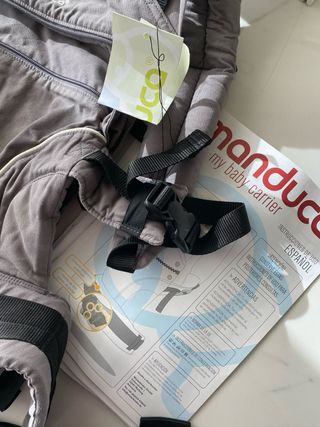 Mochila NUEVA Portabebés Manduca Pure Cotton Gris