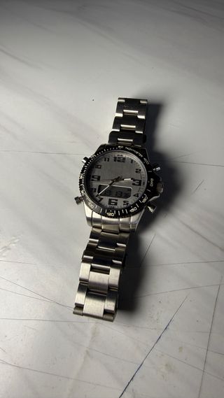 Reloj Zara Analógico-Digital Plata