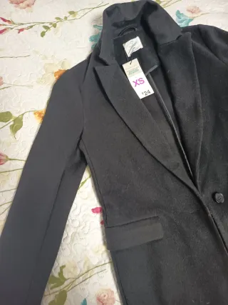 Abrigo negro mujer XS