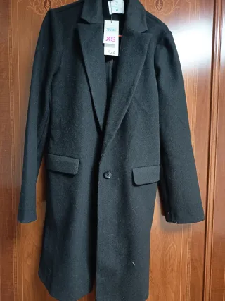 Abrigo negro mujer XS
