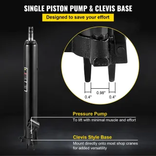 Cric idraulico a pistone lungo capacità 3 tonn.