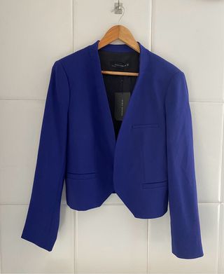 Blazer Azul Zara Talla L