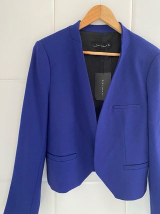 Blazer Azul Zara Talla L