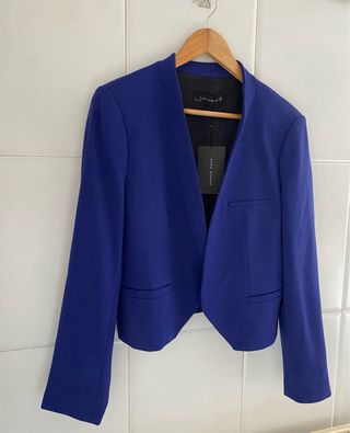 Blazer Azul Zara Talla L