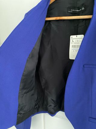 Blazer Azul Zara Talla L