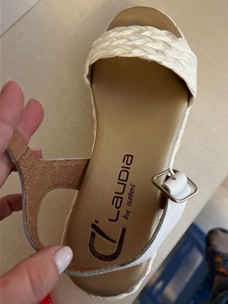 Sandalias Claudia Novia Talla 39 Sin Estrenar