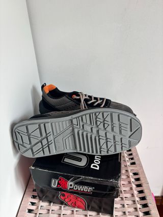 Zapato de seguridad gris y naranja Talla 39
