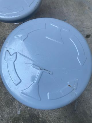 SGABELLI GIREVOLI VINTAGE ACCIAIO