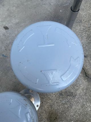 SGABELLI GIREVOLI VINTAGE ACCIAIO