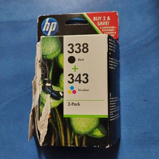 Cartucce HP 338 + 343 2-Pack