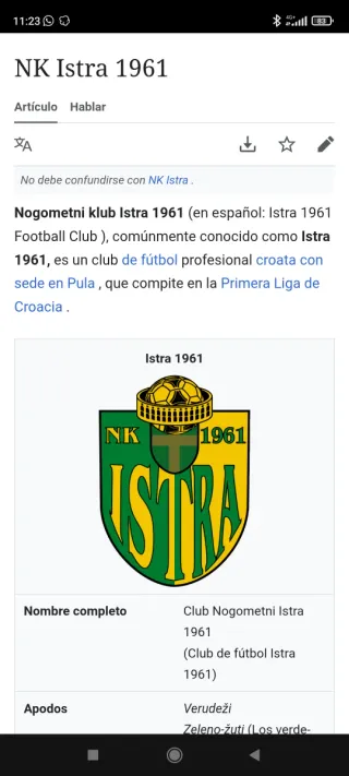 Camiseta oficial Joma Istra 1961 Futbol