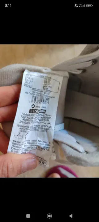 Patines de 4 ruedas blancos