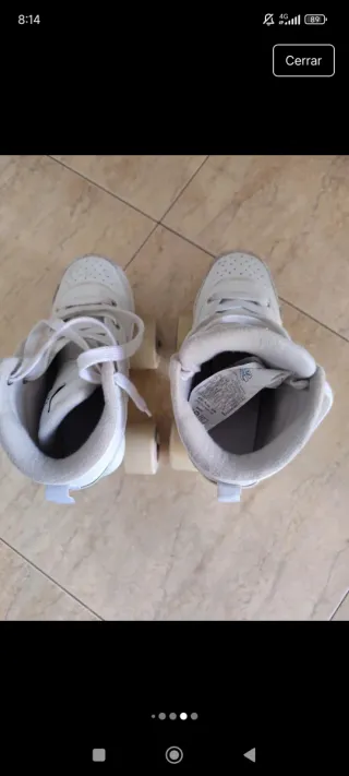 Patines de 4 ruedas blancos