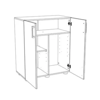 Armario bajo blanco 92x79x42cm