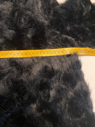 Abrigo pelo Zara negro Talla M