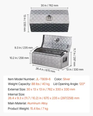 Cassetta Portautensili Alluminio Cassone Camion