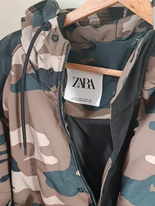 Chaqueta Zara Camuflaje Hombre NUEVO SIN USAR.