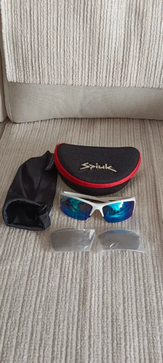 Gafas Ciclismo Spiuk Blancas + Accesorios