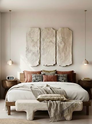 Conjunto de cuadros decorativos. Tríptico.