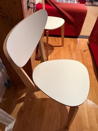 2 Sedie IKEA in Legno Bianco