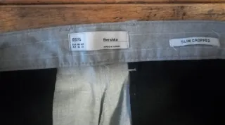 Pantalón de vestir gris a rayas Breska