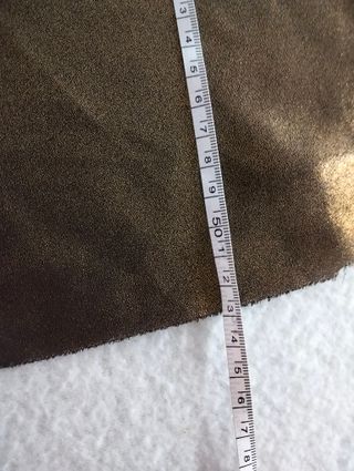 Top Nero Oro Ruffle Taglia M