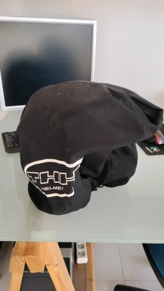 Casco Jet Talla M Negro