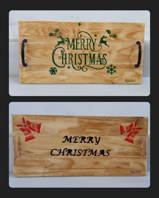 Bandejas de madera artesanales