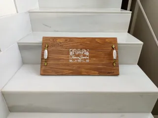 Bandejas de madera artesanales