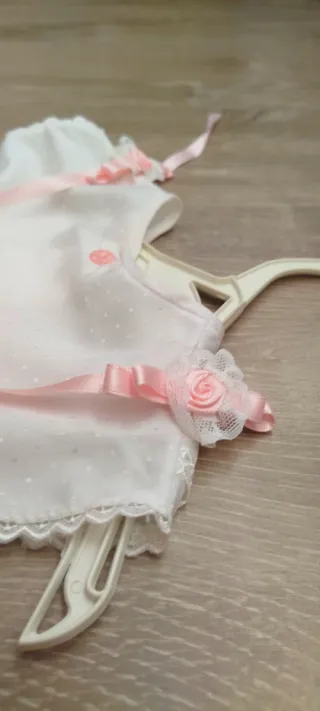 Vestido blanco ceremonia niña hasta 18 meses