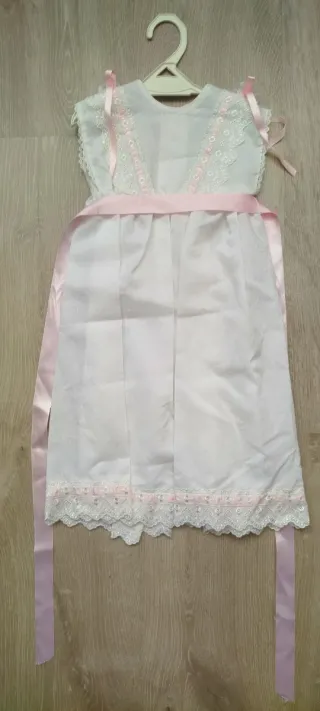 Vestido blanco ceremonia niña hasta 18 meses