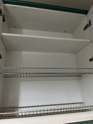 Cocina completa verde y blanca