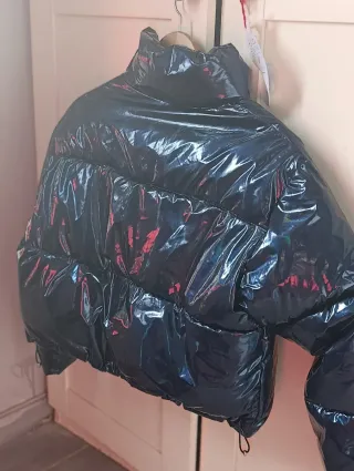 Chaqueta Bershka azul brillante mujer