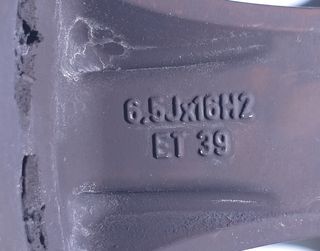 Opel 6.5jx16h2et39 llanta astra h 1.7 cdti 359943