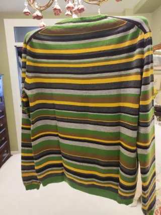 Jersey Etro Rayas Verde y Amarillo