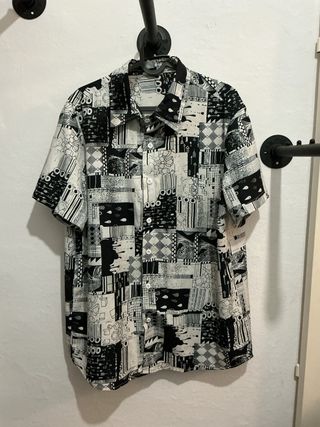 Camisa Estampada Manga Corta