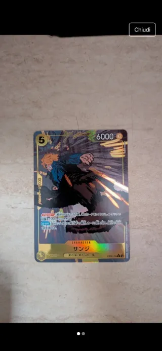 Carta One Piece Sanji