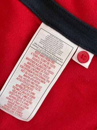 Nike Total 90 Polo Camiseta Roja y Azul