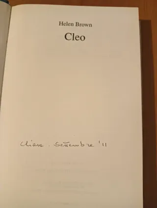 Libro Cleo. Copertina rigida.