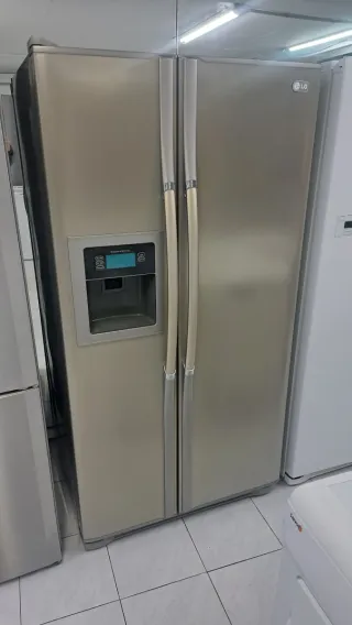 Nevera americana LG acero inoxidable