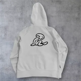 Sudadera El Niño Tarifa Blanca Logo Dibujo