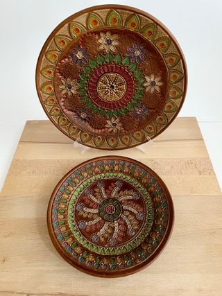 2 Piatti decorativi Ceramiche del Convento Aracena