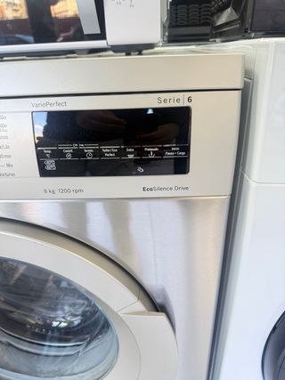 Lavadora Bosch Serie 6 Inox 8kg
