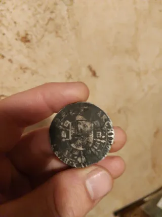 Medio Patagón 1635 Felipe IV Plata