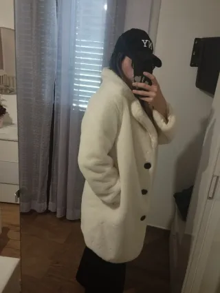 Pelliccia sintetica bianca