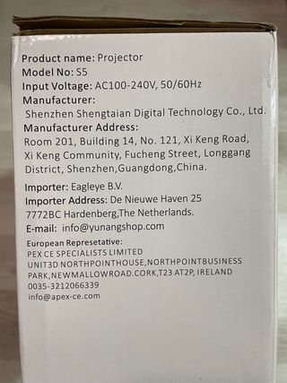 Proyector WINNES Negro