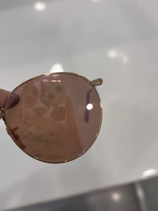 Gafas Ray-Ban Redondas Cristal Rosa Dorado