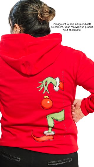 Sudadera Grinch Mode On Talla Única Roja