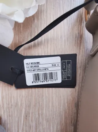 Borsa Pinko Half Moon Grigia