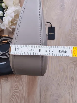 Borsa Pinko Half Moon Grigia